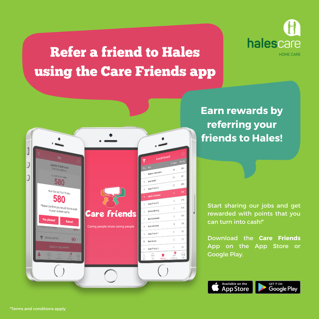 hales homecare care friends app